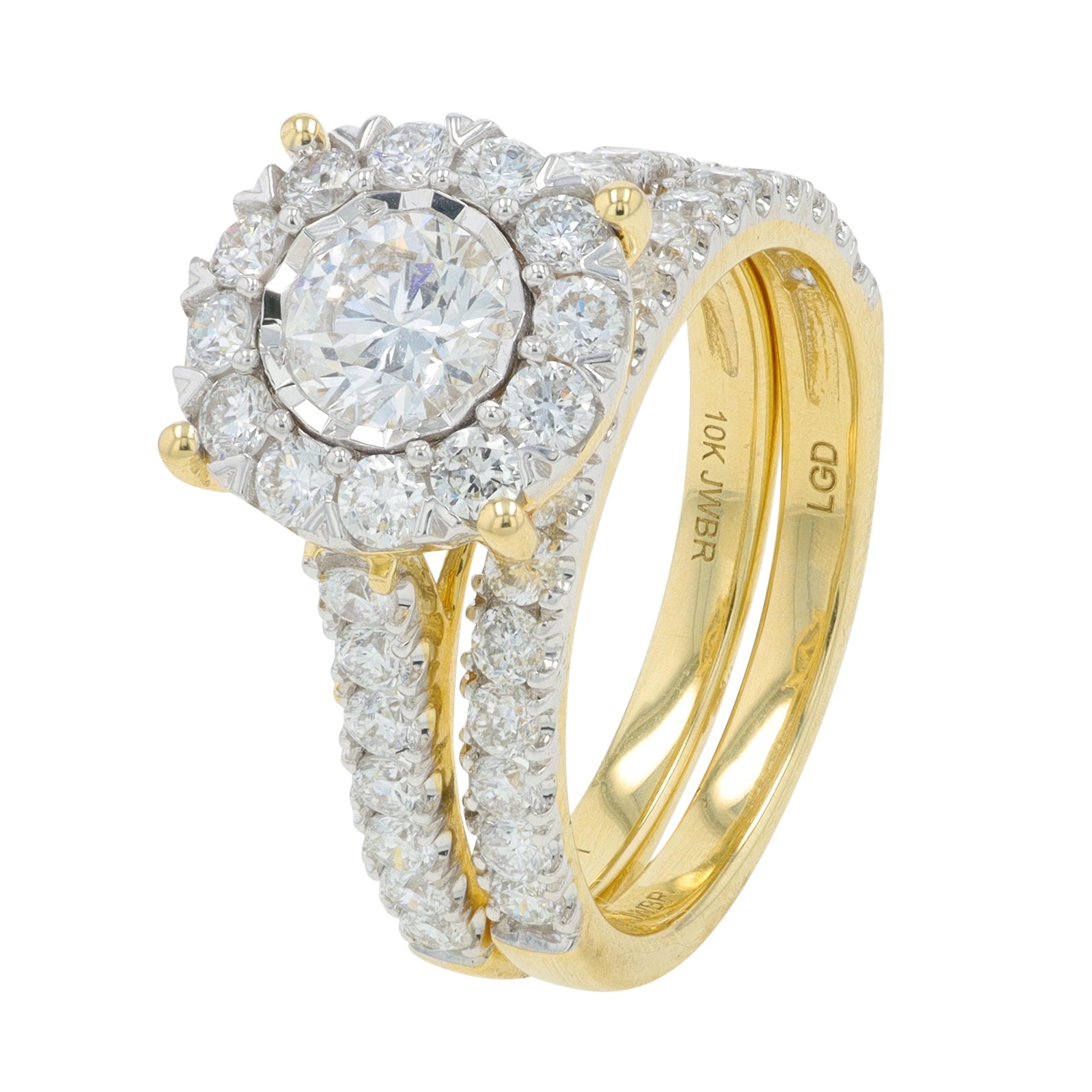 10K YG 2 CT Center Lab Grown Diamond Bridal Set<p><strong>Lab Grown Diamond</p></strong>