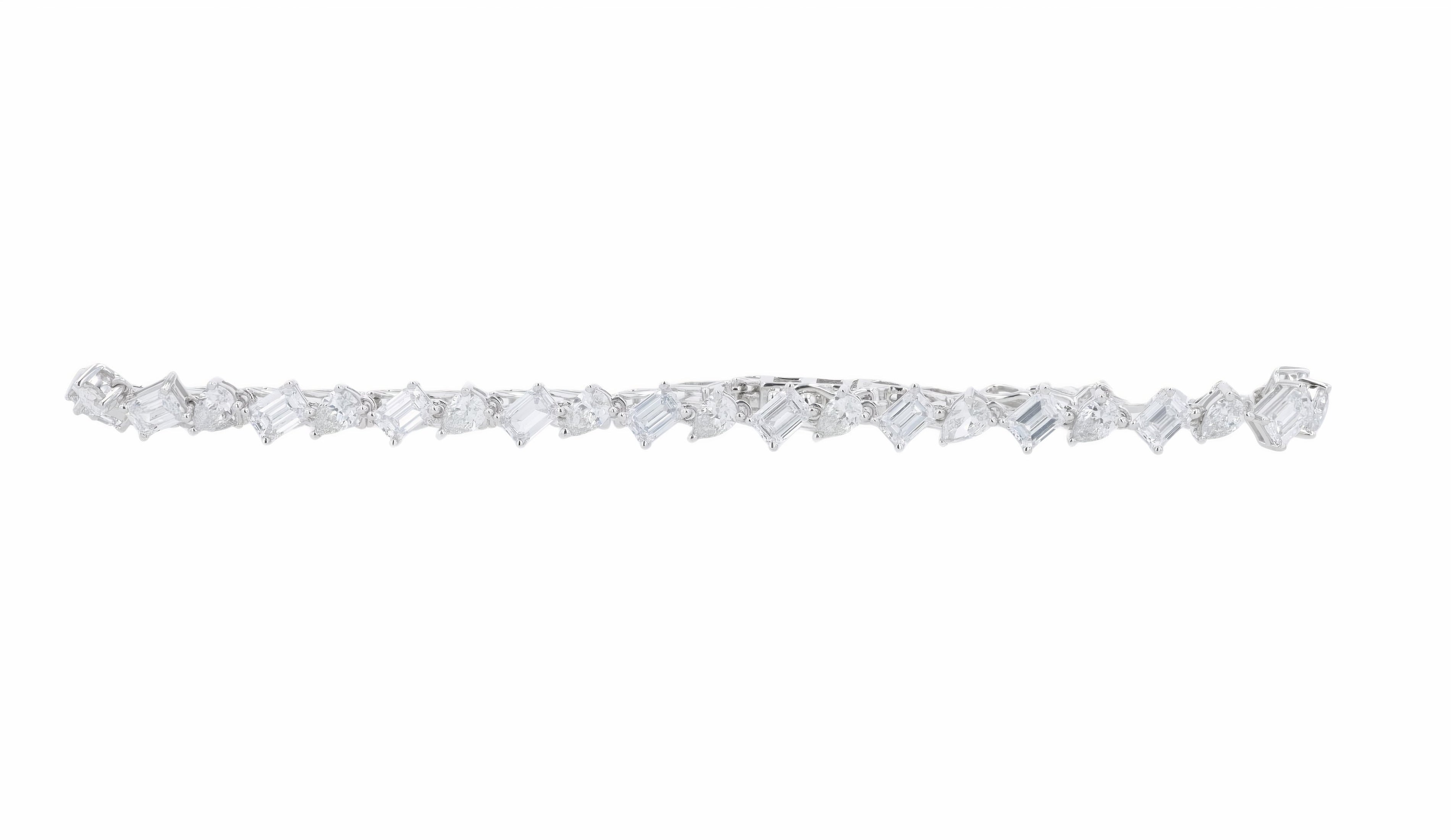 Lab Diamond Bracelet in 14K White Gold (6.50 ct. tw)
