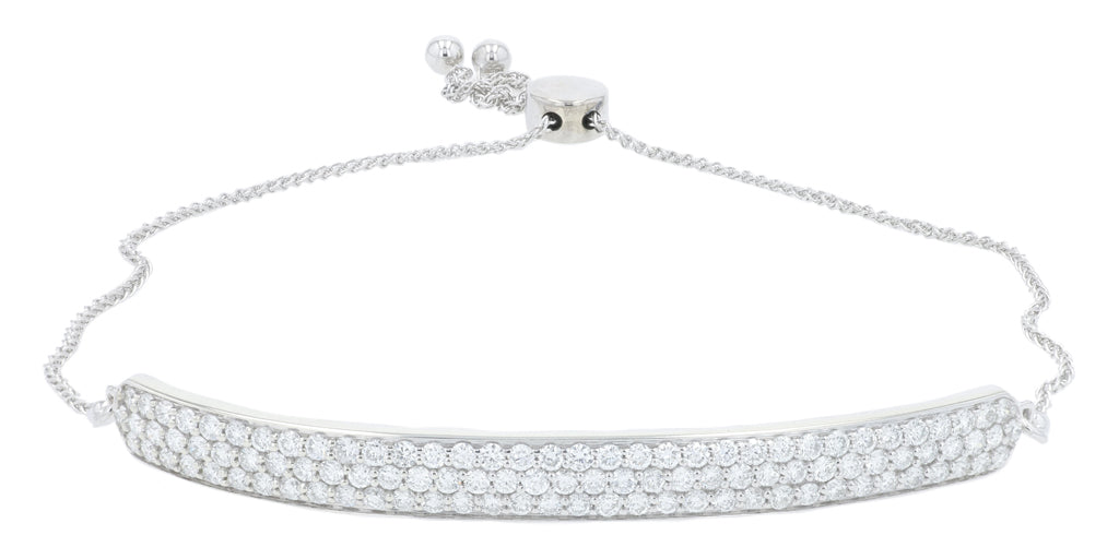10K WG 1.50 CTW Lab Grown Diamond Bolo Bracelet<p><strong>Lab Grown Diamond</p></strong>