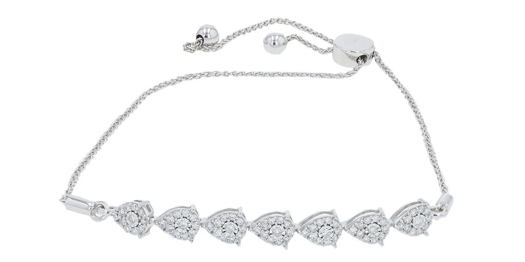 10K WG .50 CTW Lab Grown Diamond Bracelet<p><strong>Lab Grown Diamond</p></strong>