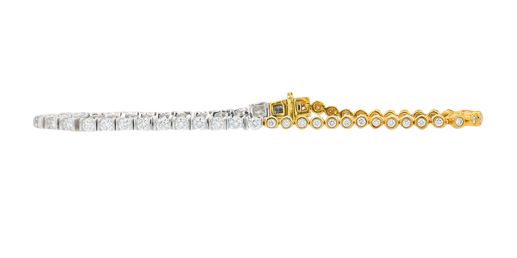 925 TT 2 CT Lab Grown Diamond Bracelet <p><strong>Lab Grown Diamond</p></strong>