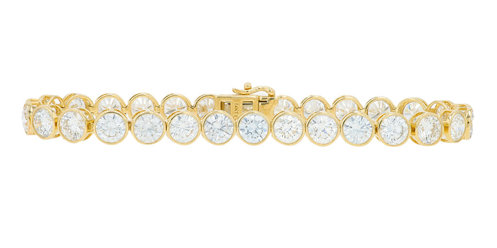14K YG 12.33 CT Lab Grown Diamond Bracelet <p><strong>Lab Grown Diamond</p></strong>
