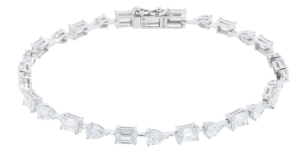 10K WG 7.25 CTW Lab Grown Diamond Bracelet<p><strong>Lab Grown Diamond</p></strong>