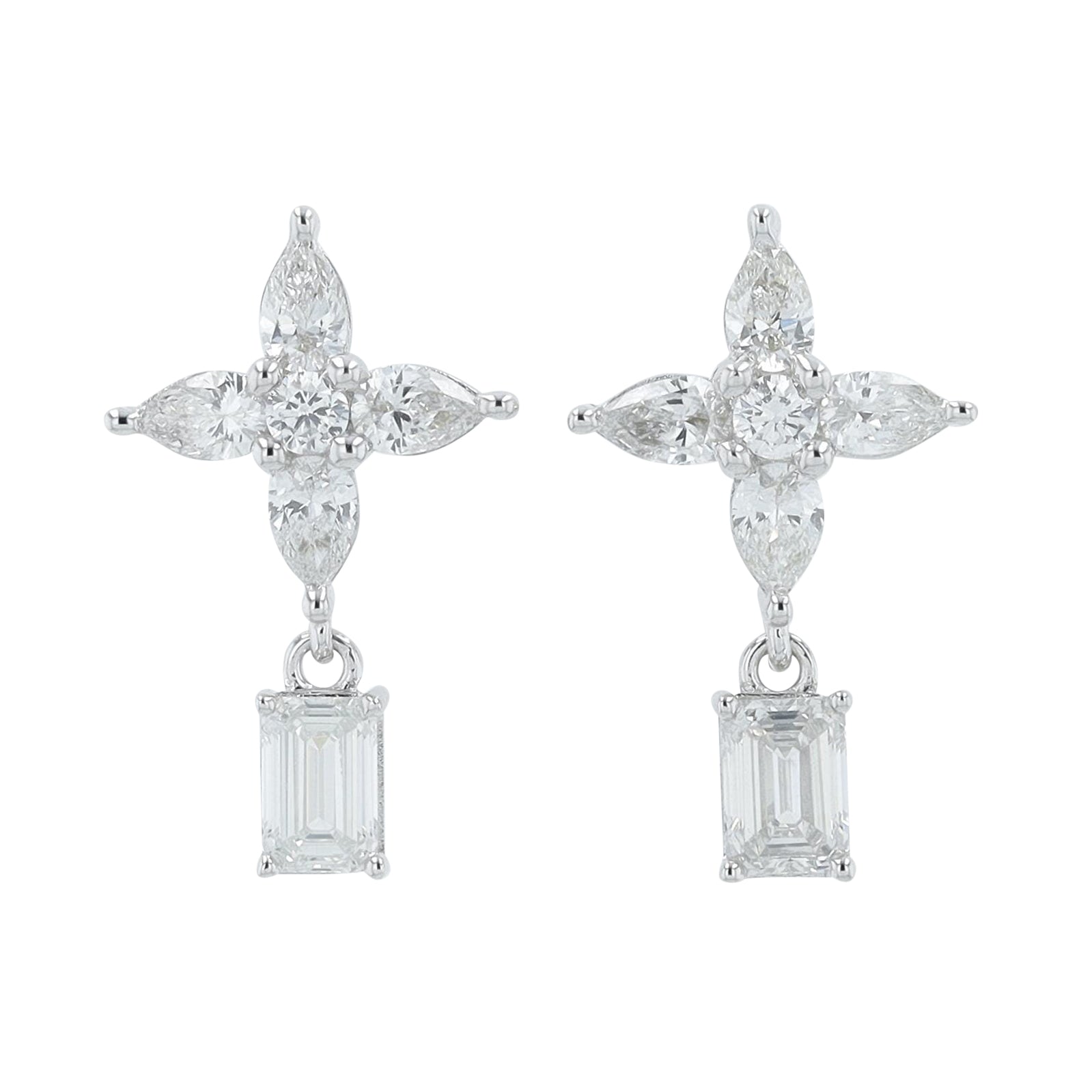 Lab Diamond Dangle Earrings in 14K Gold (1.50 ct. tw)
