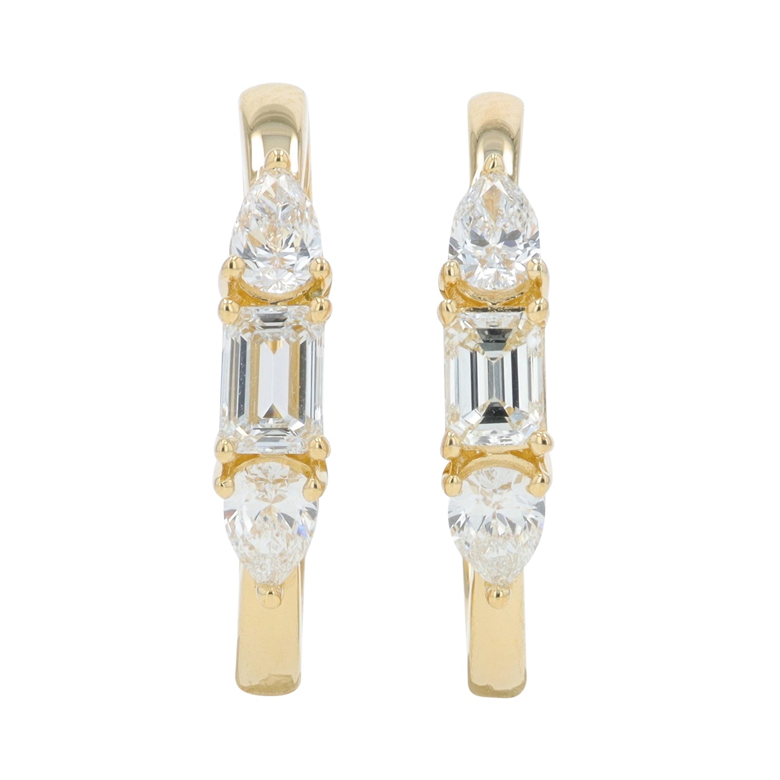 Lab Diamond Hoops in 14K Gold (1 ct. tw)
