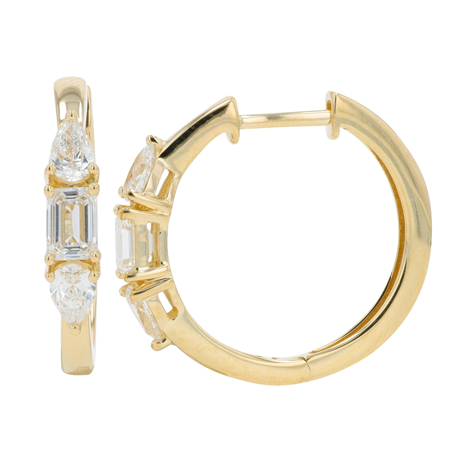 Lab Diamond Hoops in 14K Gold (1 ct. tw)