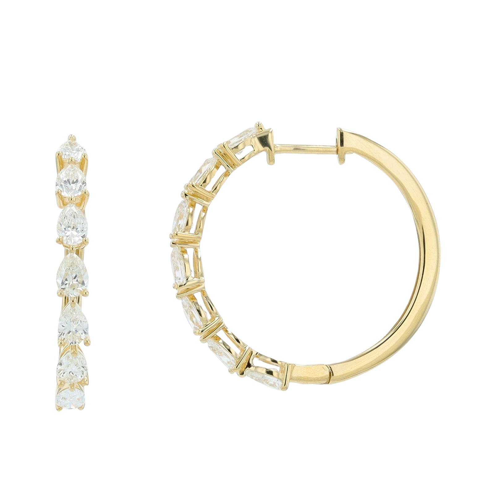 Lab Diamond Hoops in 14K Gold (2 ct. tw)