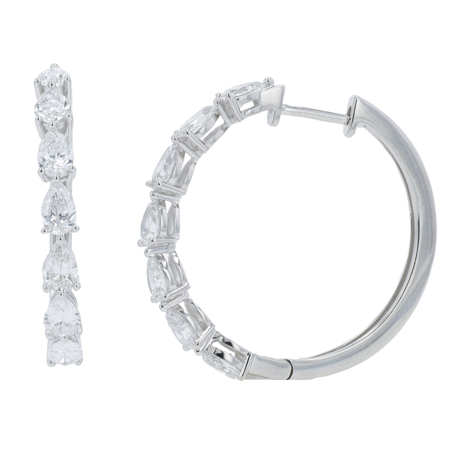 Lab Diamond Hoops in 14K Gold (2 ct. tw)