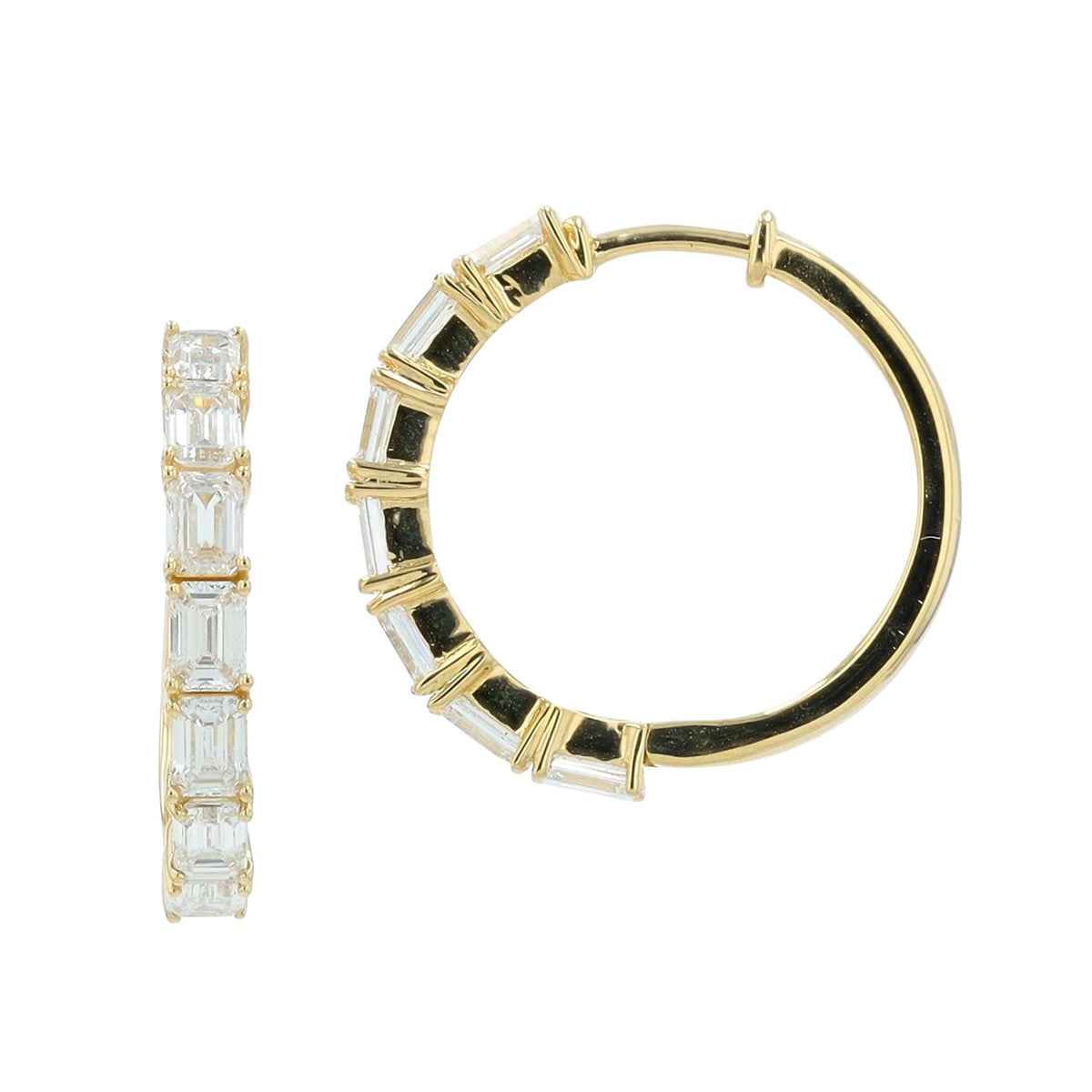 14K 2 CT Lab Grown Diamond Hoops<p><strong>Lab Grown Diamond</p></strong><p><strong>More Colors Available</p></strong>