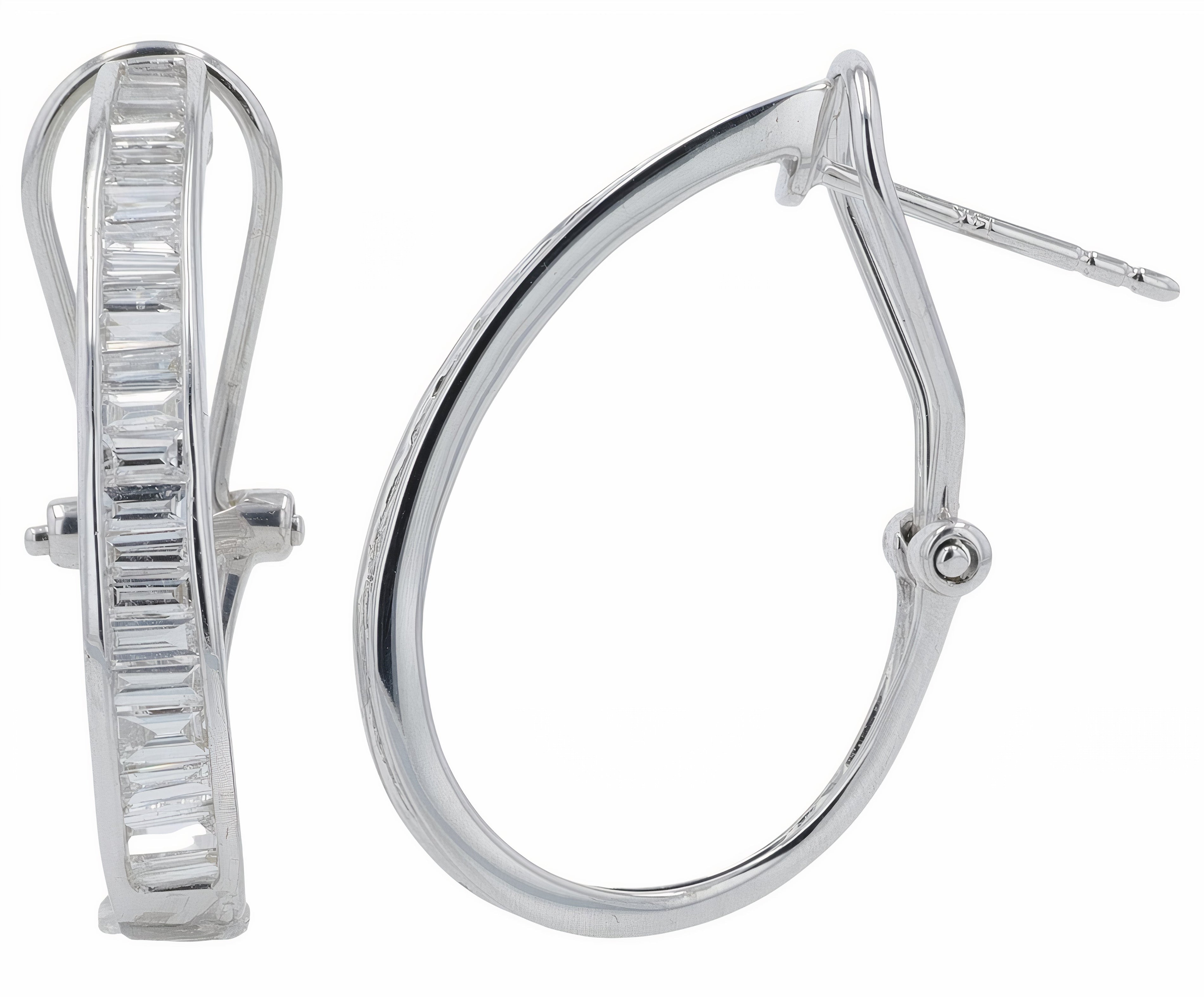 Lab Diamond Hoops in 14K Gold (2 ct. tw)