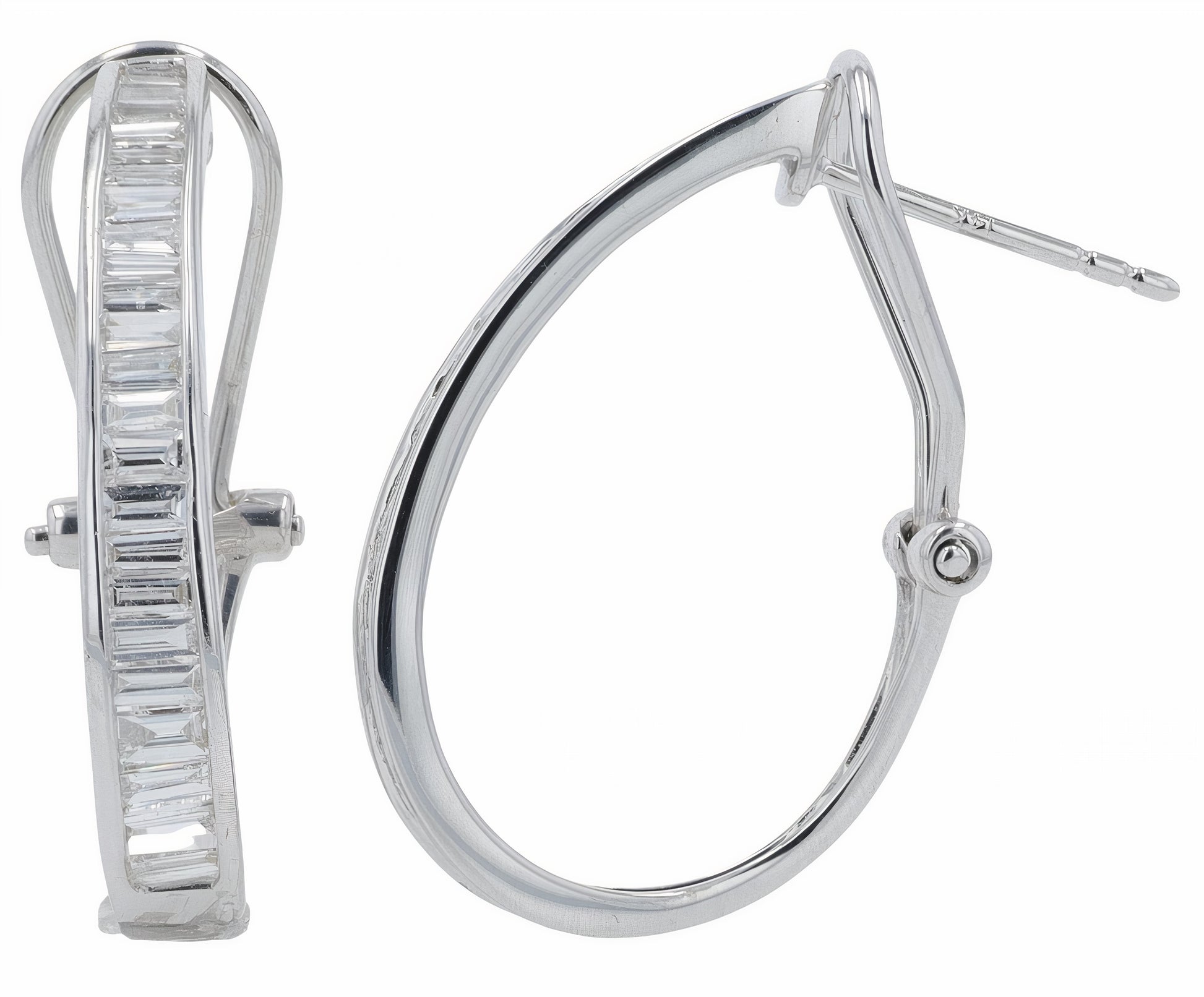 Lab Diamond Hoops in 14K Gold (2 ct. tw)