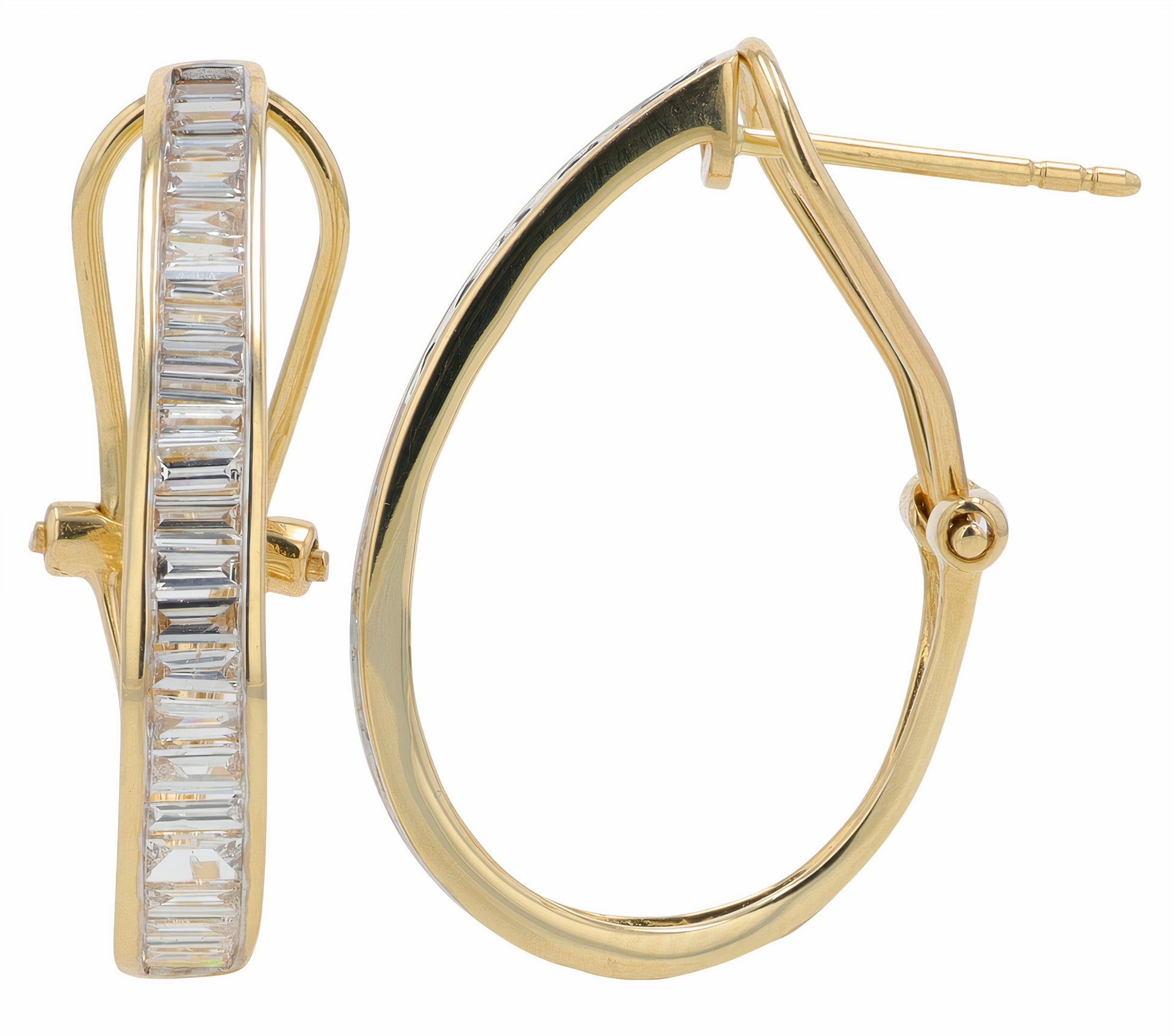 Lab Diamond Hoops in 14K Gold (2 ct. tw)