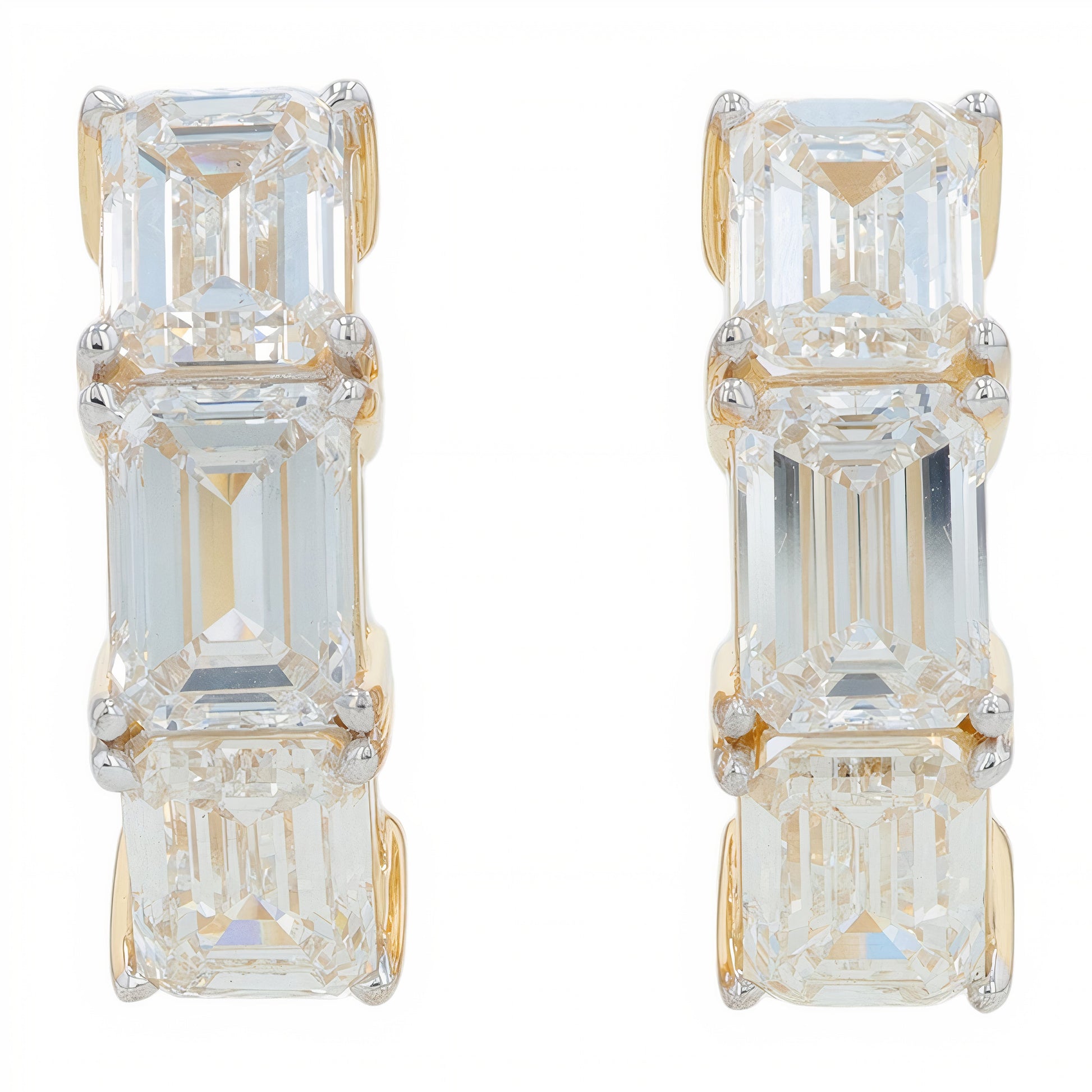 Lab Diamond Hoops in 14K Gold (5 ct. tw)