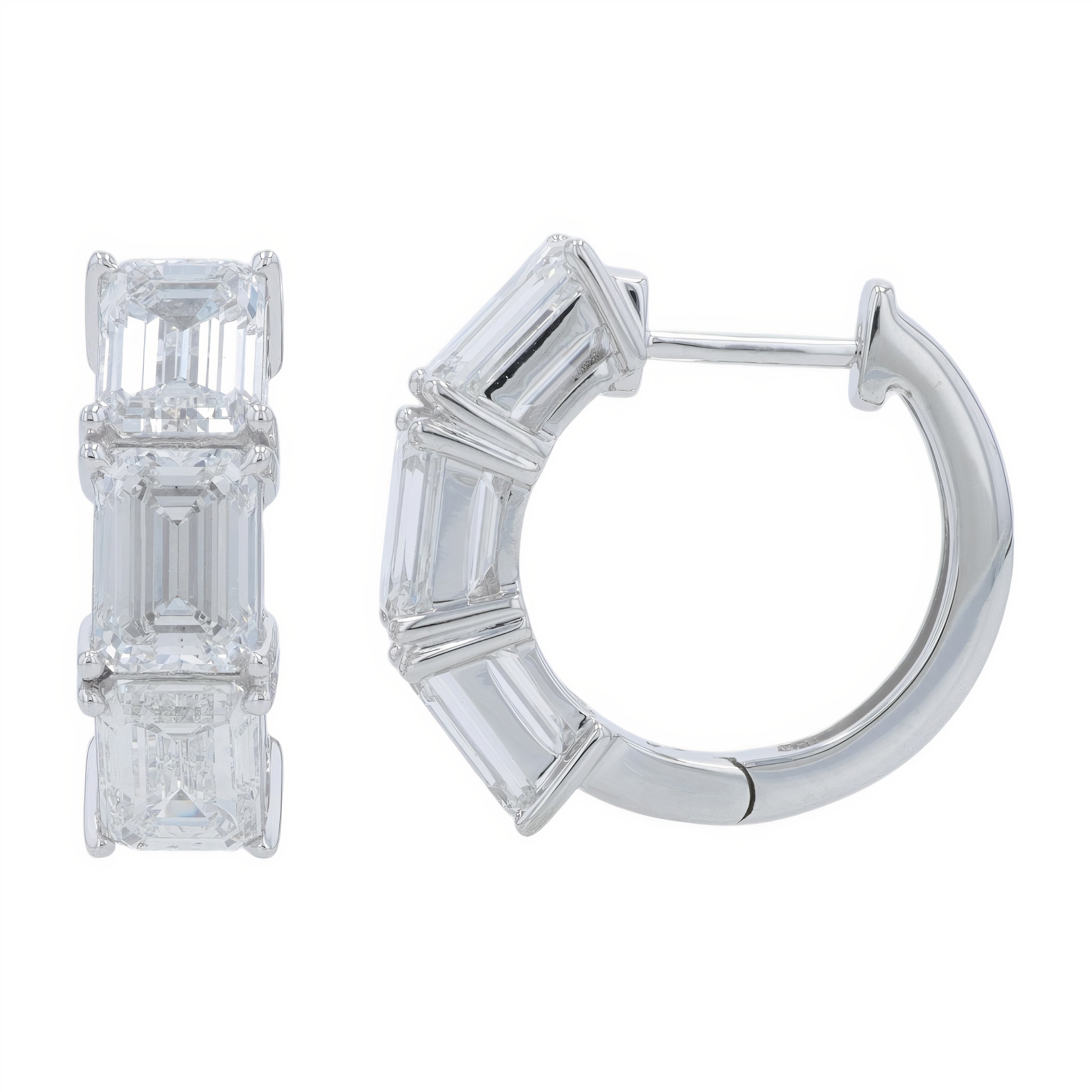 Lab Diamond Hoops in 14K Gold (5 ct. tw)