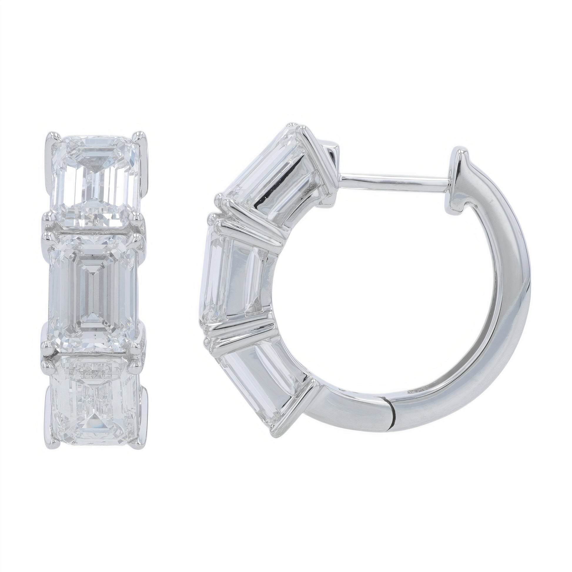 Lab Diamond Hoops in 14K Gold (5 ct. tw)