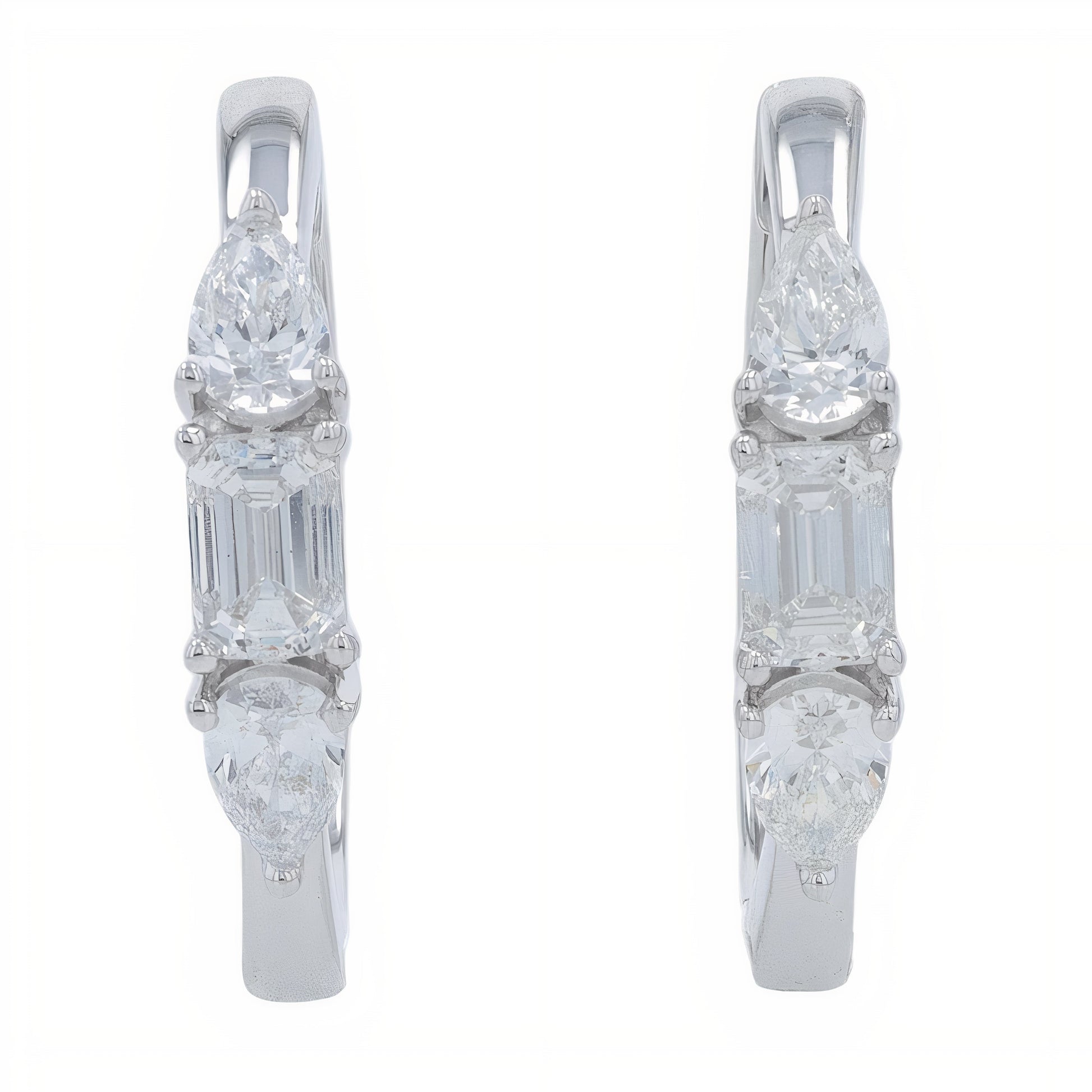 Lab Diamond Hoops in 14K Gold (1.25 ct. tw)