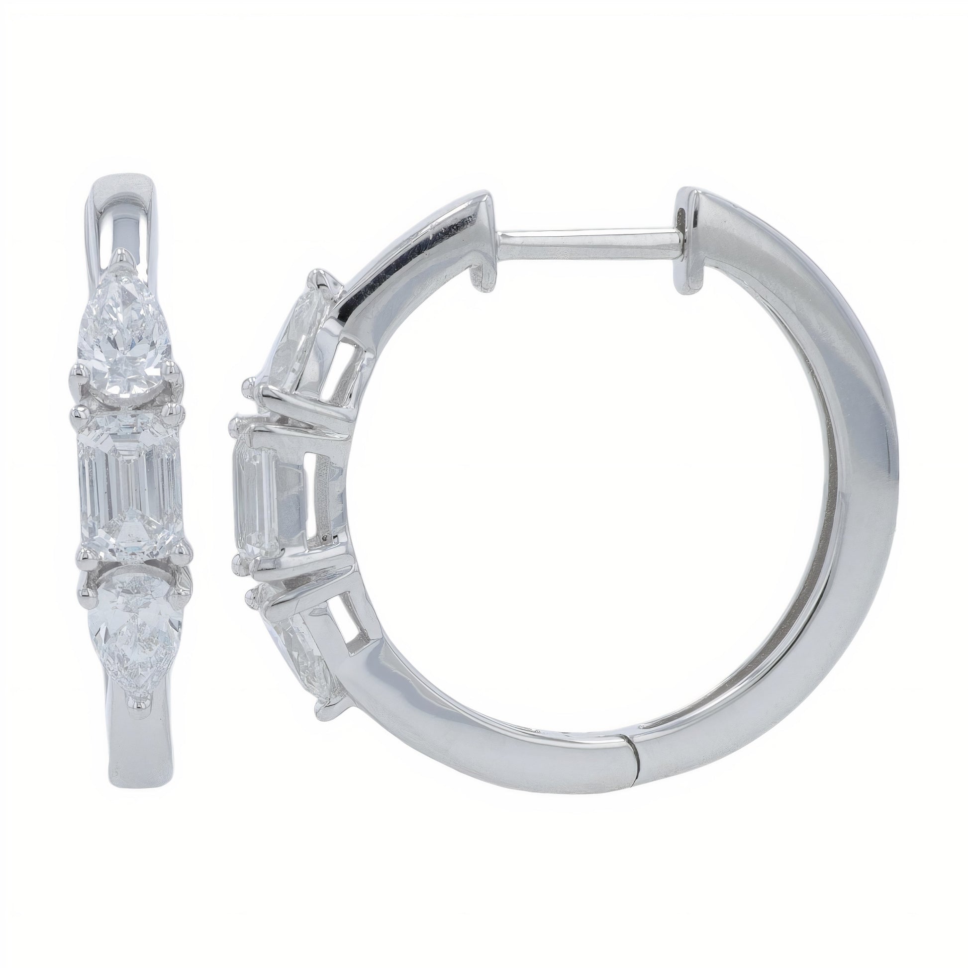 Lab Diamond Hoops in 14K Gold (1.25 ct. tw)