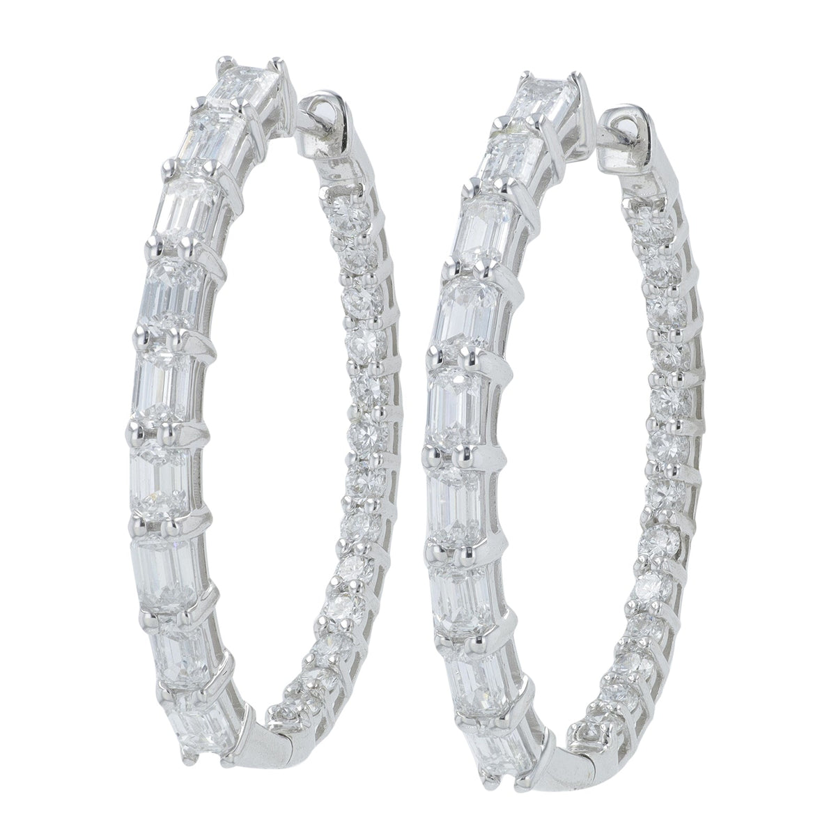 14K 3 CTW Lab Grown Diamond Inside-Out Hoops<p><strong>Lab Grown Diamond</p></strong><p><strong>More Colors Available</p></strong>