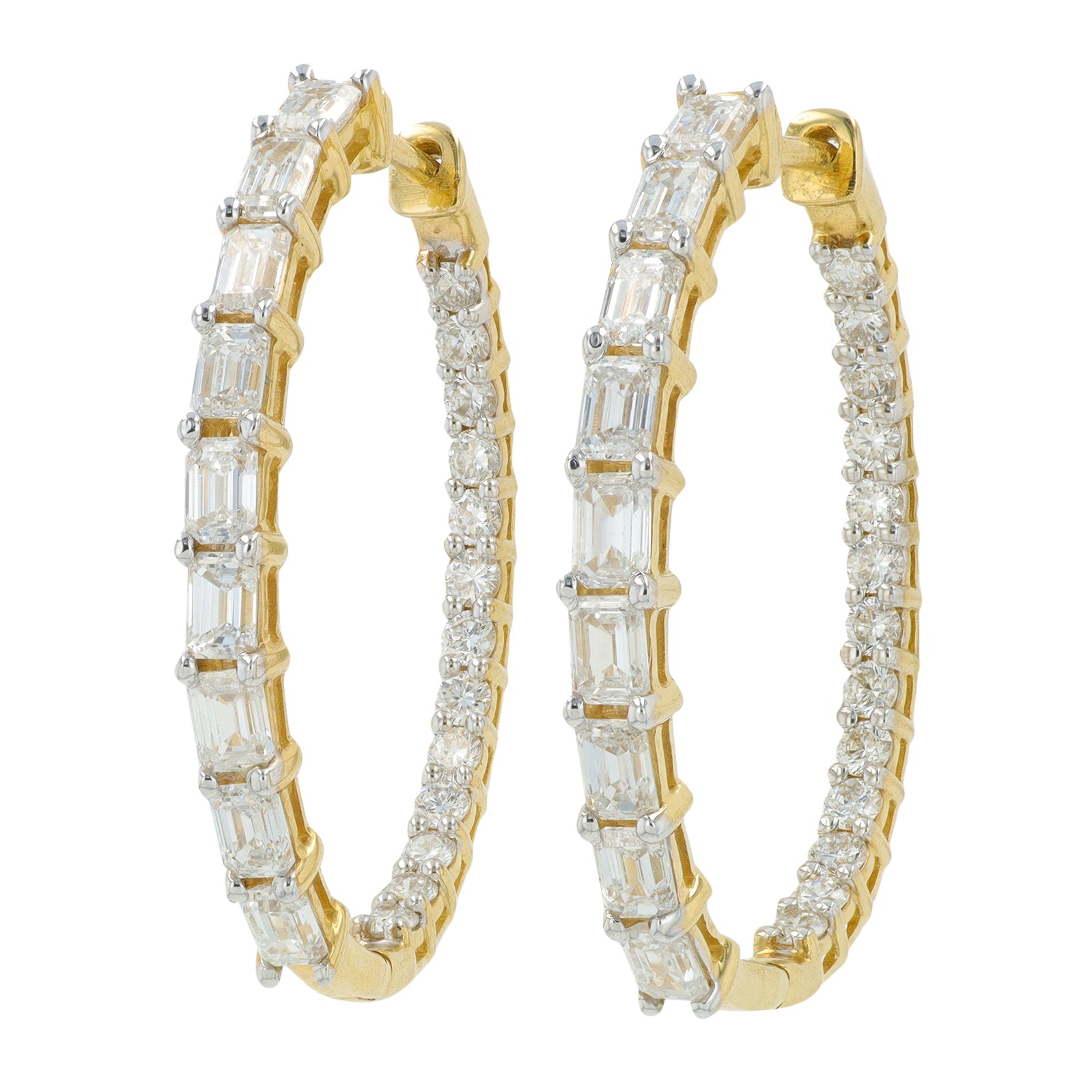14K 3 CTW Lab Grown Diamond Inside-Out Hoops<p><strong>Lab Grown Diamond</p></strong><p><strong>More Colors Available</p></strong>