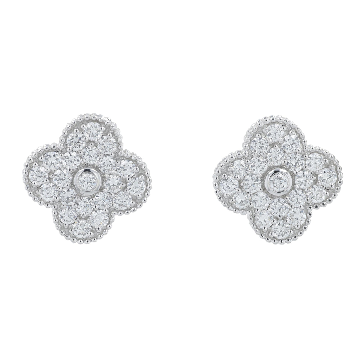 14K 1.30 CT Lab Grown Diamond Clover Studs<p><strong>Lab Grown Diamond</p></strong><p><strong>More Colors Available</p></strong>