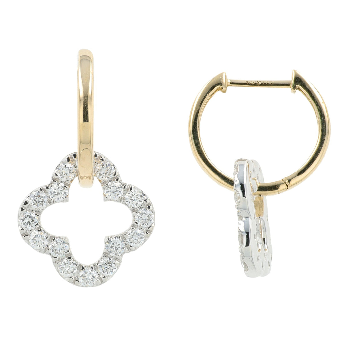 14K TT 1.31 CTW Lab Grown Diamond Earrings<p><strong>Lab Grown Diamond</p></strong>