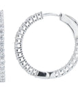 Lab Diamond Inside-Out Hoops in 14K Gold (1 ct. tw)