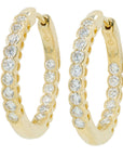Lab Diamond Inside-Out Hoops in 14K Gold (1 ct. tw)