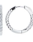 Lab Diamond Inside-Out Hoops in 14K Gold (1 ct. tw)