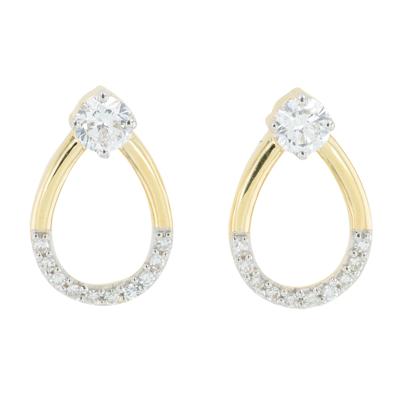 Lab Diamond Earrings in 14K Yellow Gold (0.50 ct. tw)