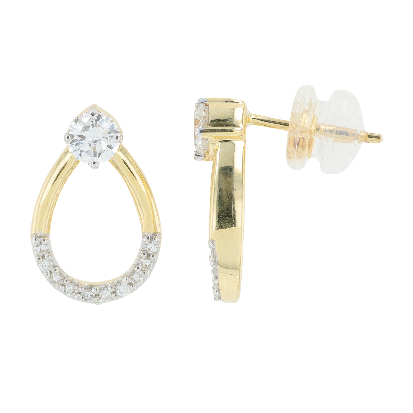 Lab Diamond Earrings in 14K Yellow Gold (0.50 ct. tw)