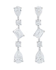 Lab Diamond Earrings in 14K White Gold (5.10 ct. tw)