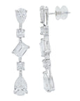 Lab Diamond Earrings in 14K White Gold (5.10 ct. tw)