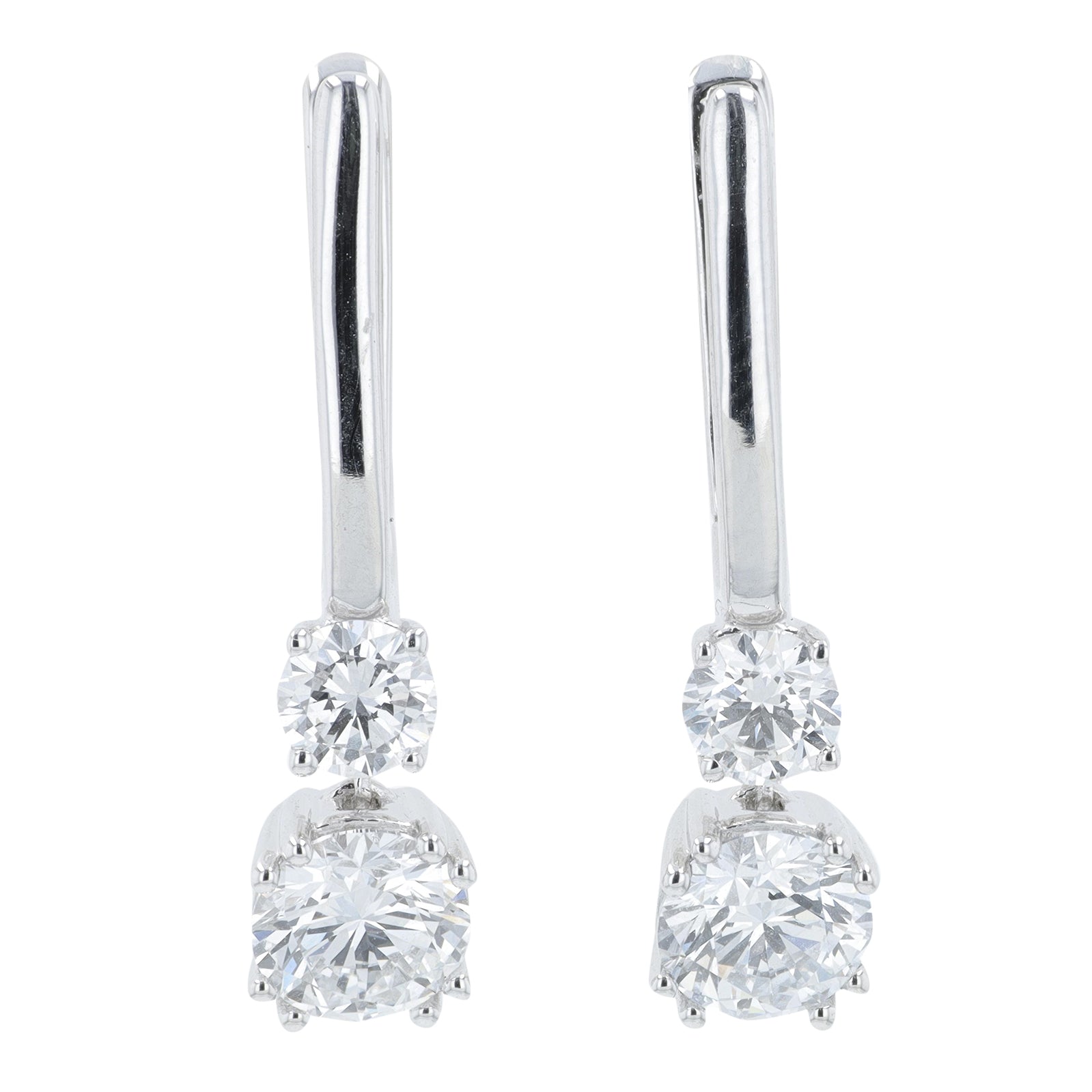 14K WG 2 CTW Lab Grown Diamond Earrings<p><strong>Lab Grown Diamond</p></strong>