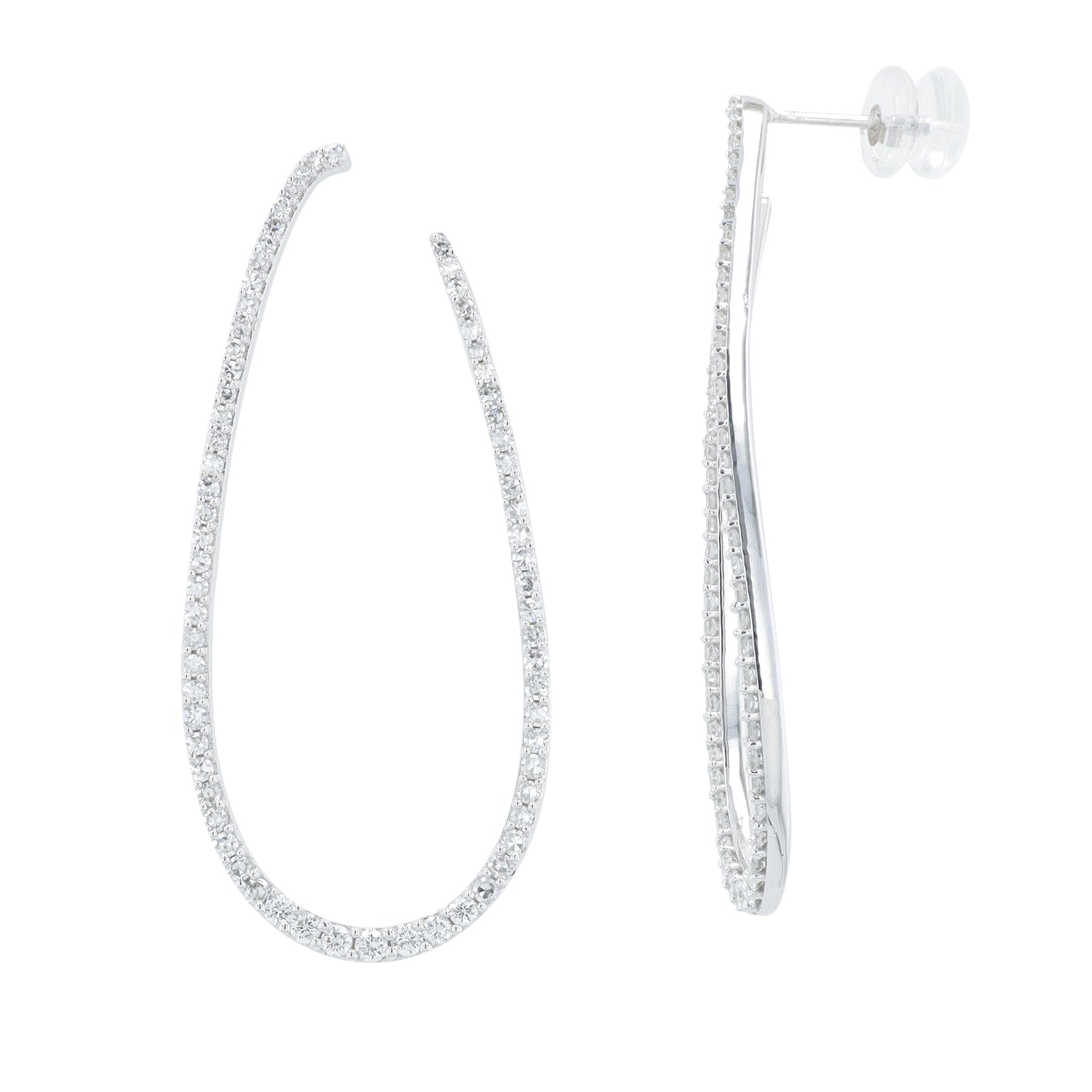 14K WG 1.25 CTW Lab Grown Diamond Earrings<p><strong>Lab Grown Diamond</p></strong>