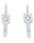 Lab Diamond Huggies in 14K White Gold (0.66 ct. tw)