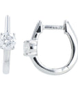 Lab Diamond Huggies in 14K White Gold (0.66 ct. tw)