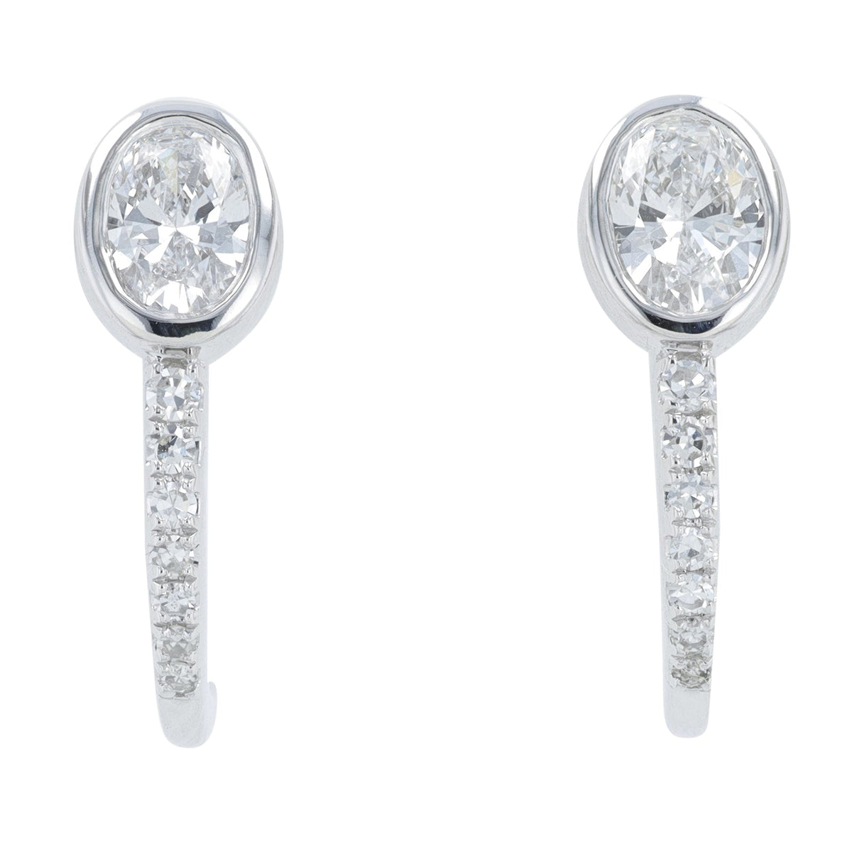 Lab Diamond Earrings in 14K White Gold (0.75 ct. tw)