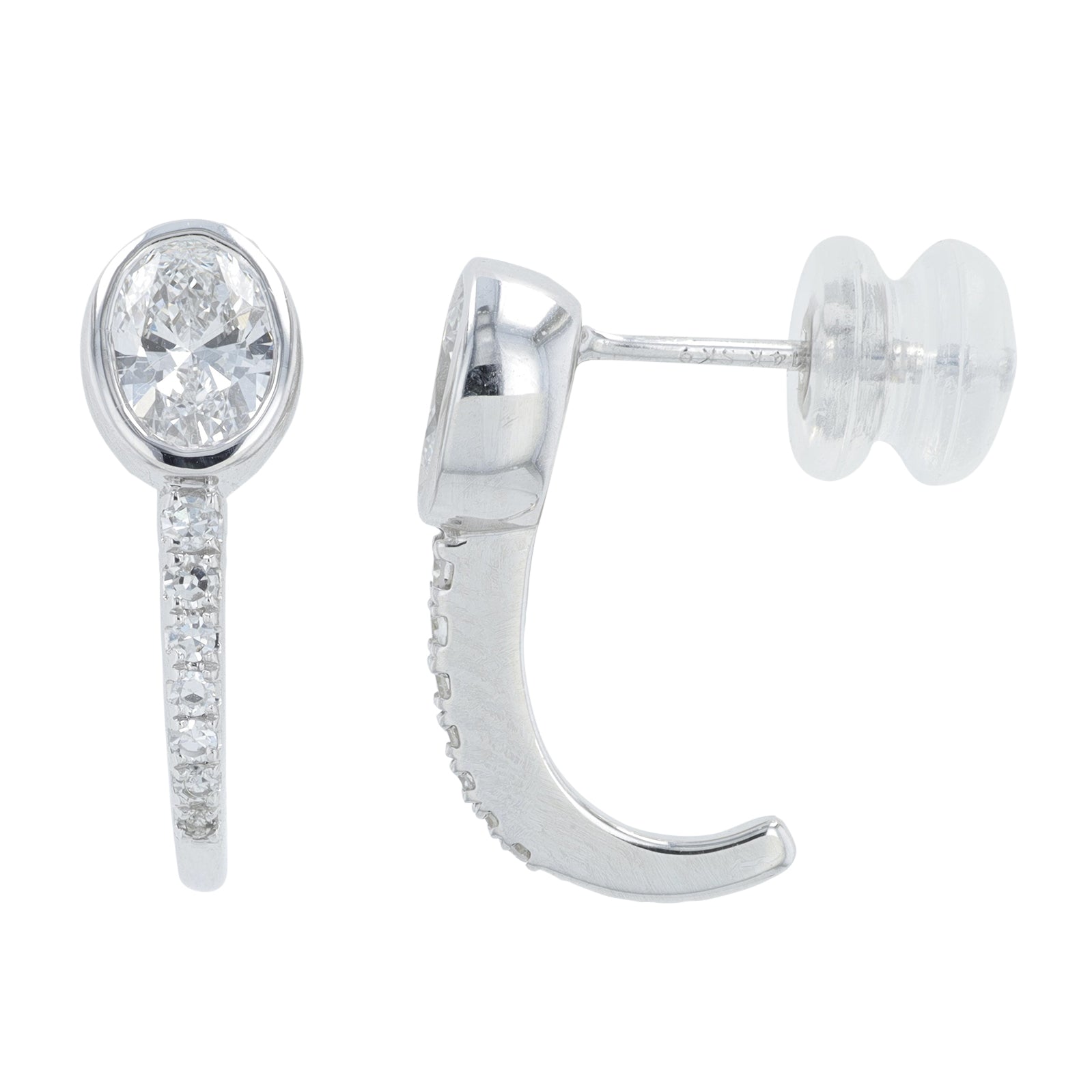 Lab Diamond Earrings in 14K White Gold (0.75 ct. tw)