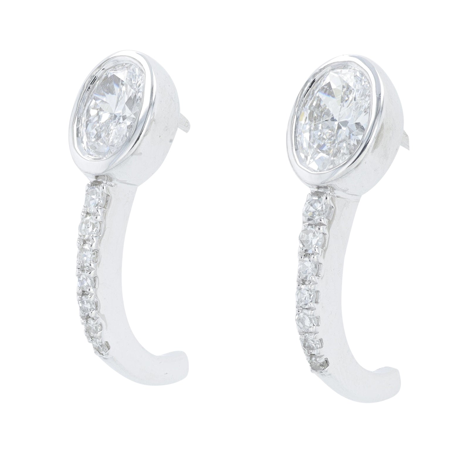Lab Diamond Earrings in 14K White Gold (0.75 ct. tw)
