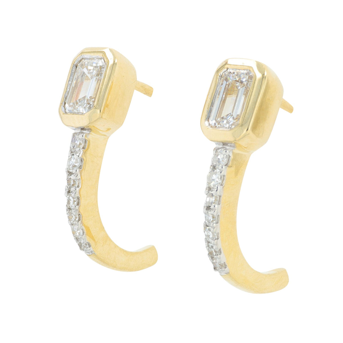 Lab Diamond Earrings in 14K Yellow Gold (0.75 ct. tw)