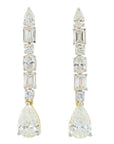 Lab Diamond Drop Earrings in 14K Yellow Gold (3.75 ct. tw)