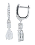 Lab Diamond Earrings in 14K White Gold (2 ct. tw)