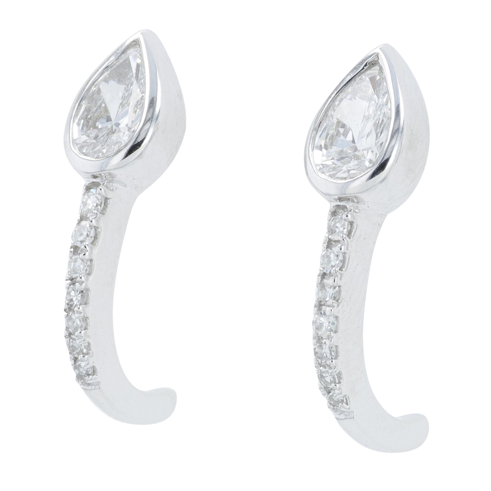 Lab Diamond Earrings in 14K White Gold (0.75 ct. tw)