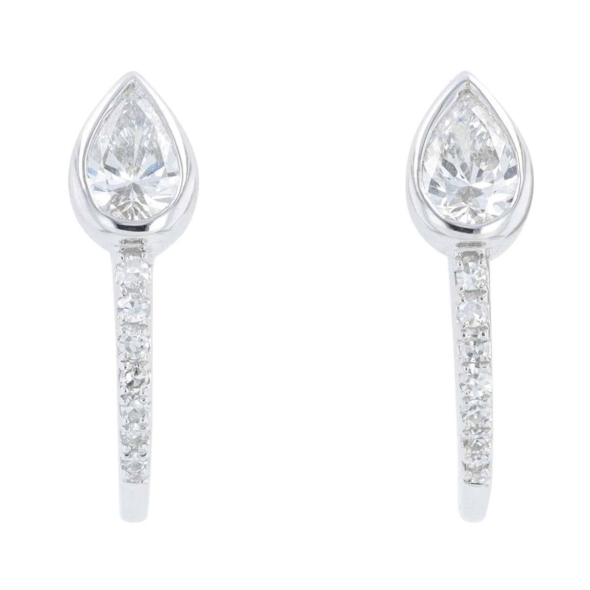 Lab Diamond Earrings in 14K White Gold (0.75 ct. tw)