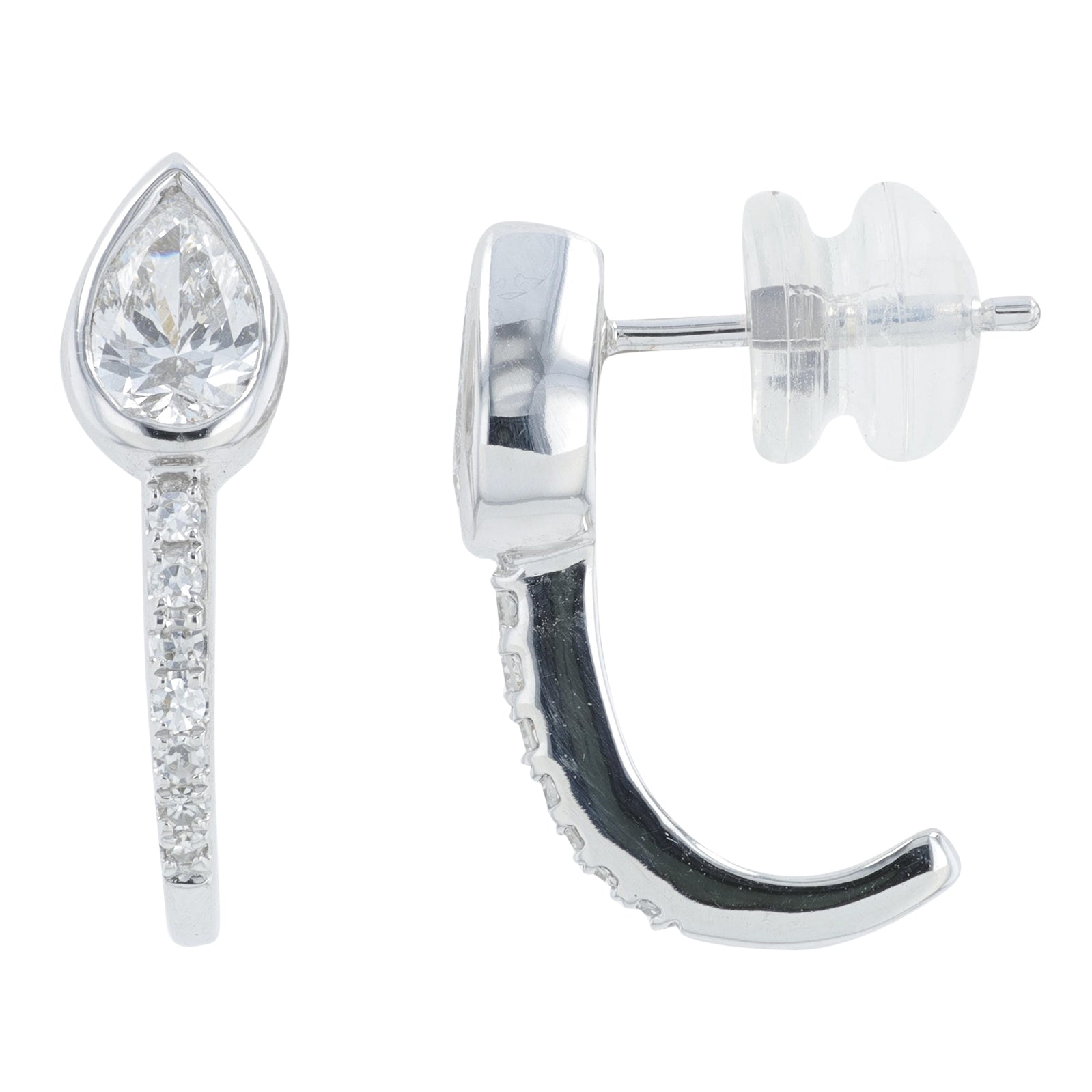 Lab Diamond Earrings in 14K White Gold (0.75 ct. tw)
