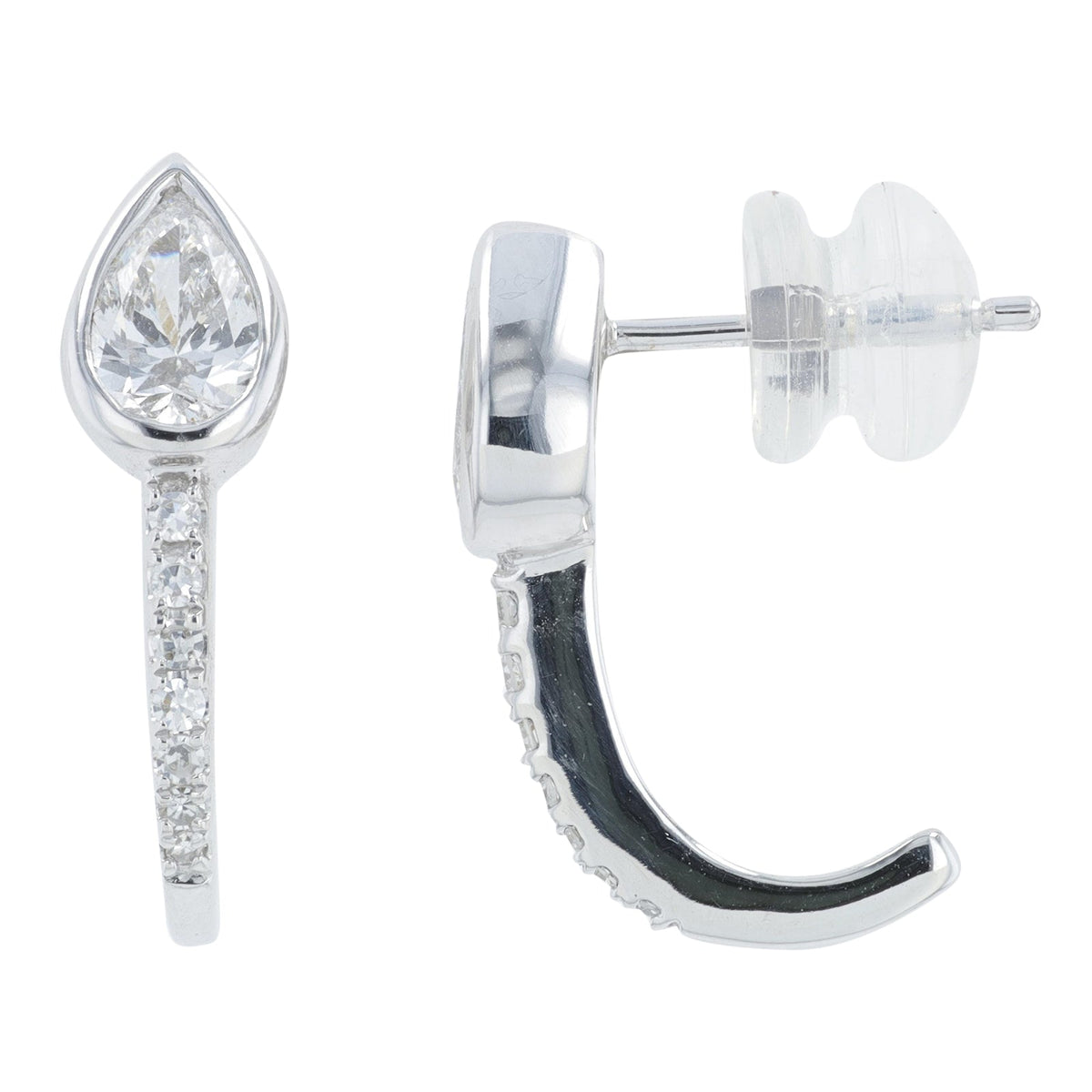 Lab Diamond Earrings in 14K White Gold (0.75 ct. tw)