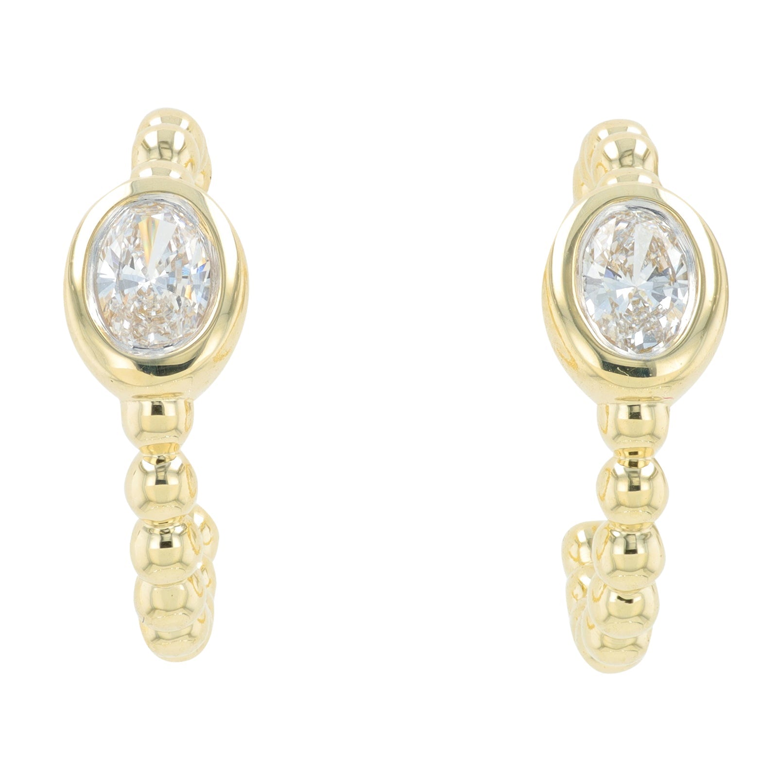 Lab Diamond C-Hoops in 14K Yellow Gold (0.33 ct. tw)