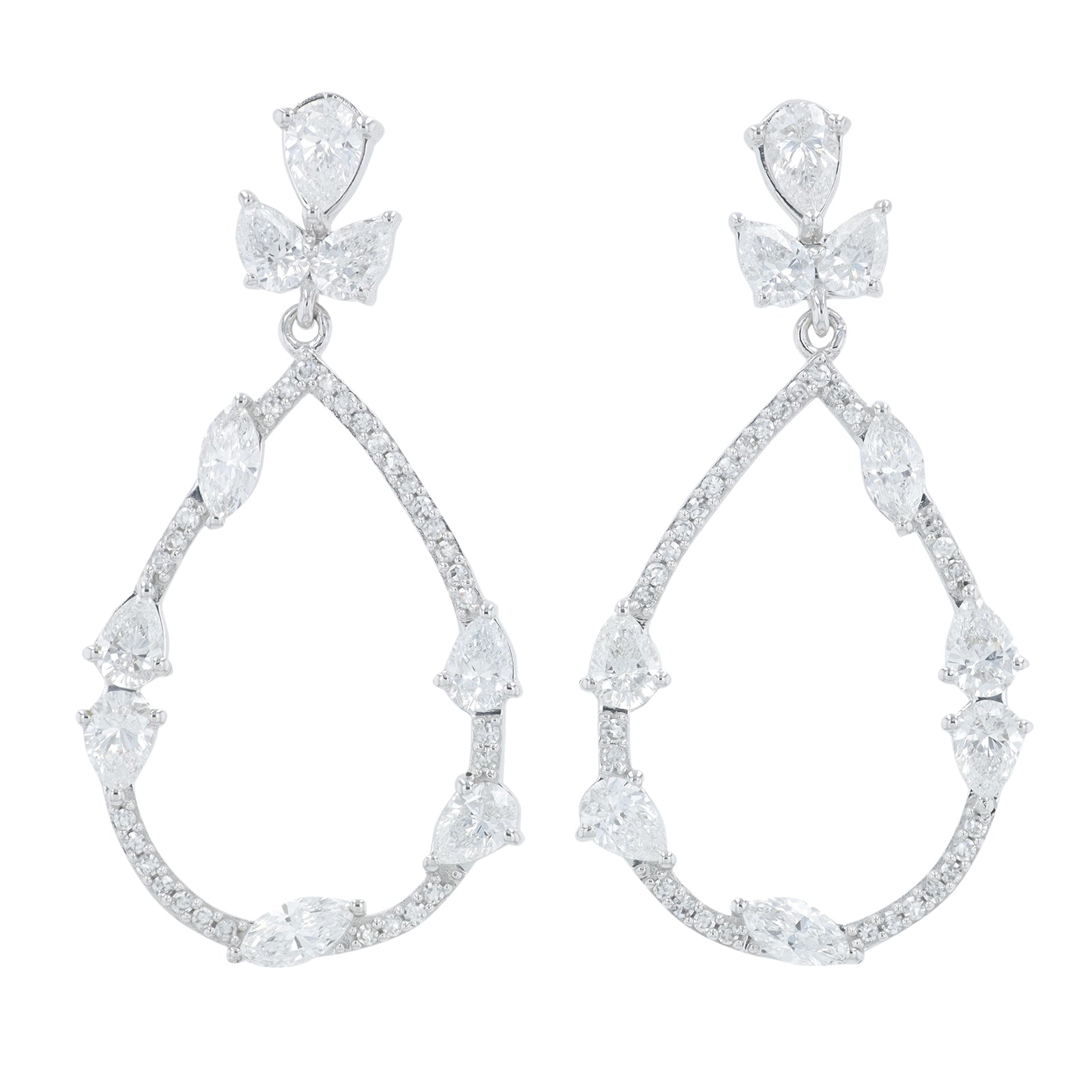 Lab Diamond Earrings in 14K Gold (2.50 ct. tw)