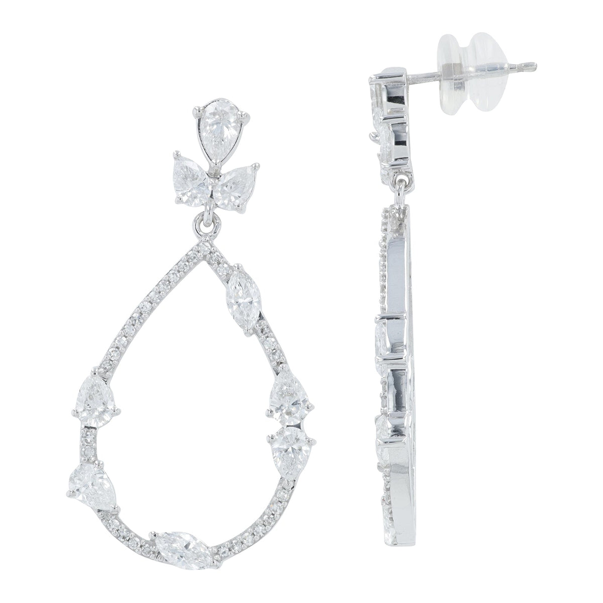 Lab Diamond Earrings in 14K Gold (2.50 ct. tw)
