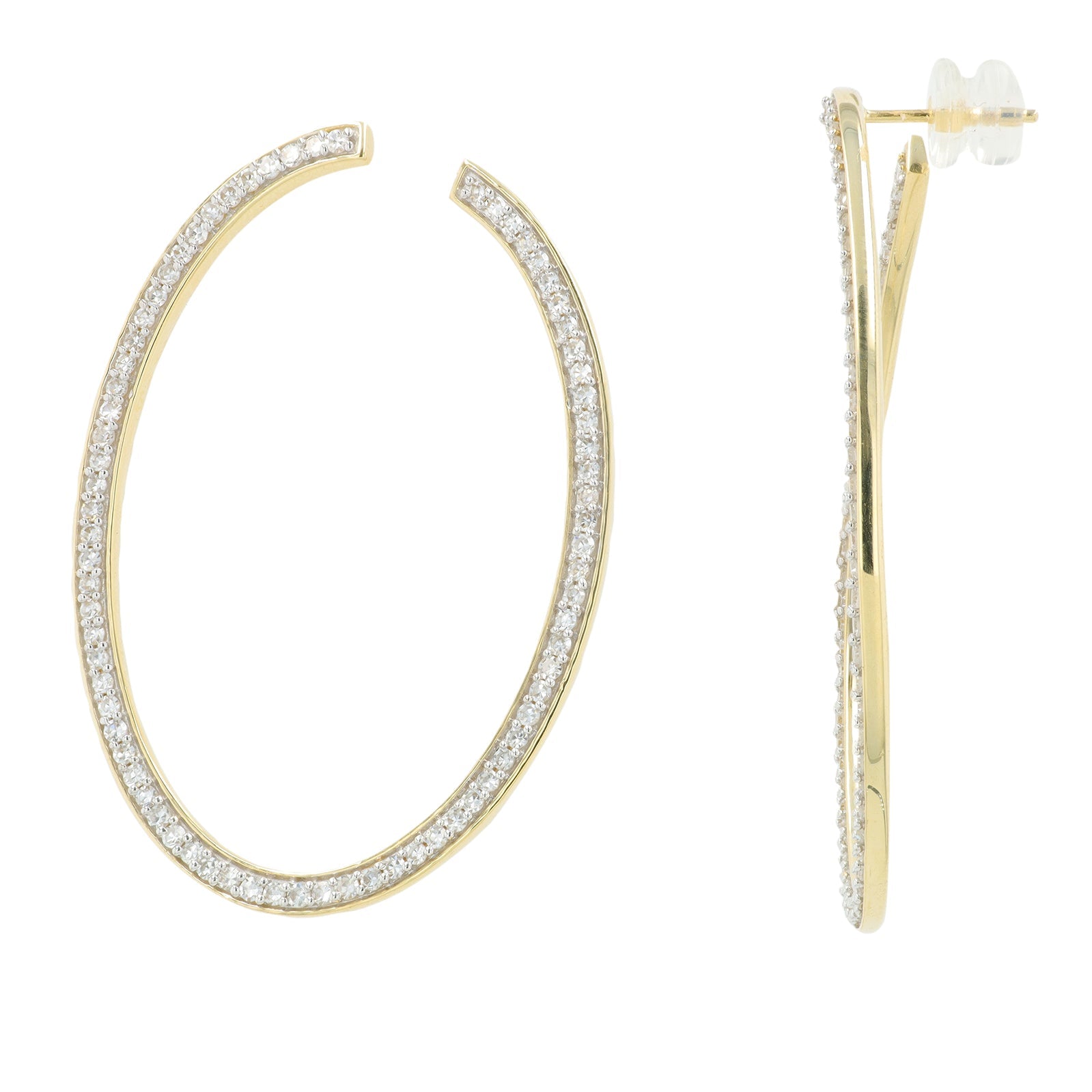 Lab Diamond Earrings in 14K Yellow Gold (1.50 ct. tw)